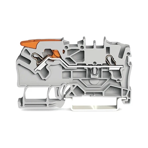 Wago Series 2102 Verbindingsrijgklem 0,75-4mm² eendr. 0,25-2,5mm² meerdr. Grijs