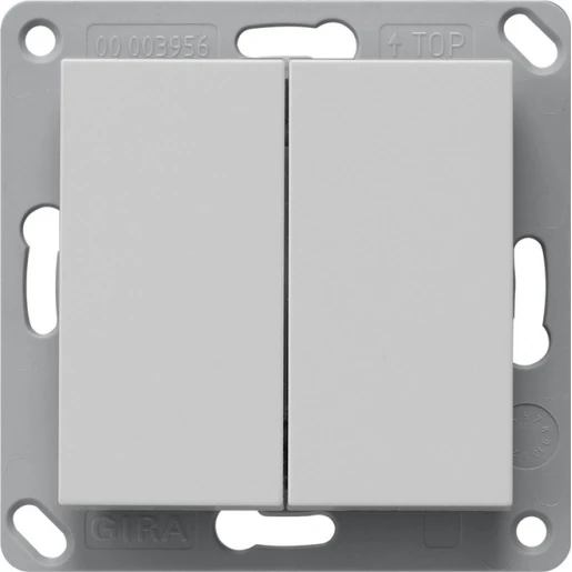 Gira System 55 bluetooth wandzender 2-voudig Mat grijs 2462015