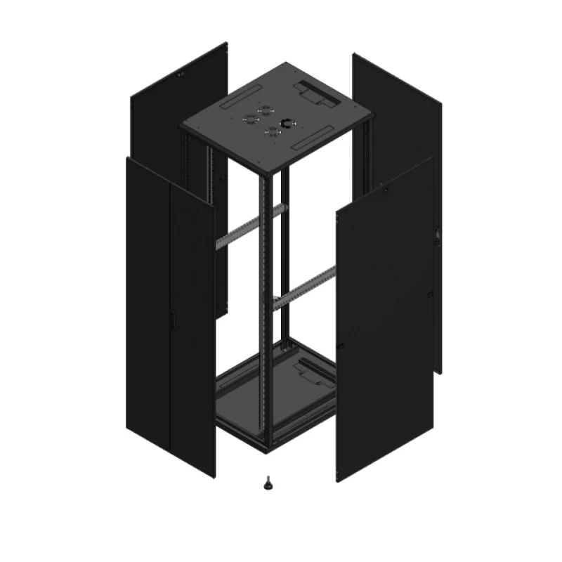 Gigamedia Vloer patchkast AV dubbel TOL AR enkel TOL 19" 47HE 800x1000mm Zwart GGM 7047810PTDPTS
