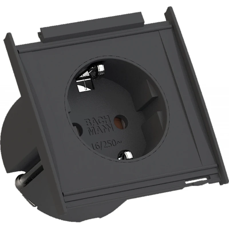 OCS contactdooscombinatie inbouwunit kapsa 1RA 16A IP20 snoer 2m 55.10.723