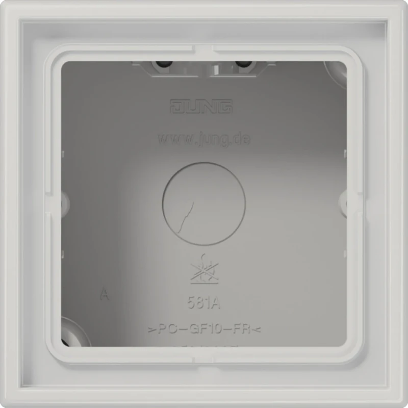 Jung LS range Opbouwkap lichtgrijs 1-voudig grijs Horizontaal en verticaal LS581ALG