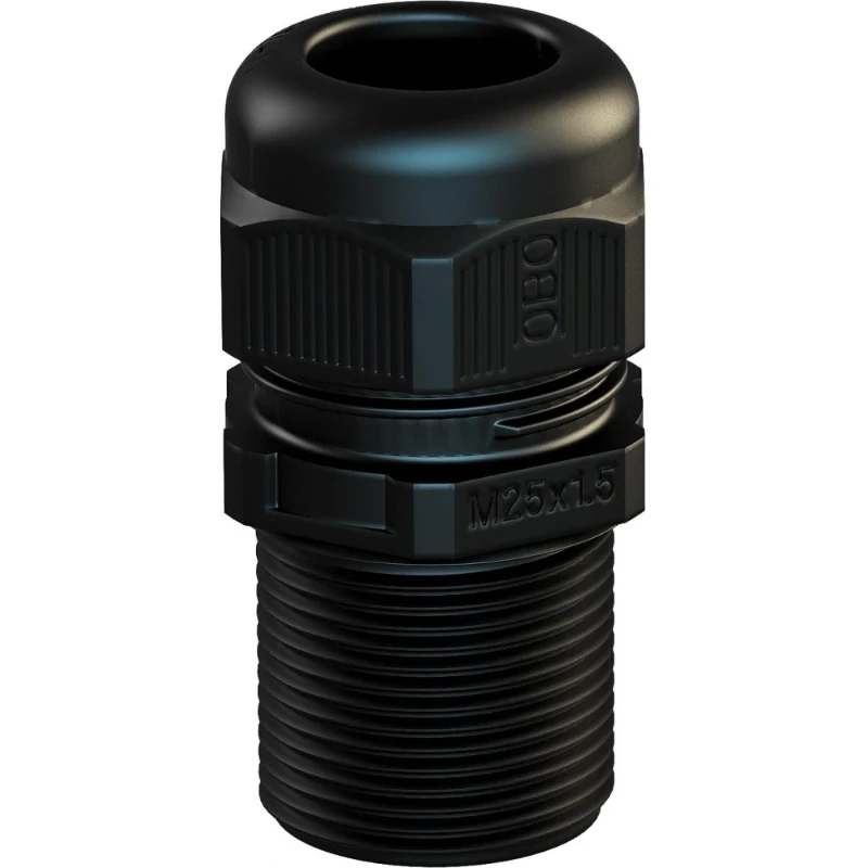 OBO Wartel volmetrisch lang 24mm M25 PA zwart