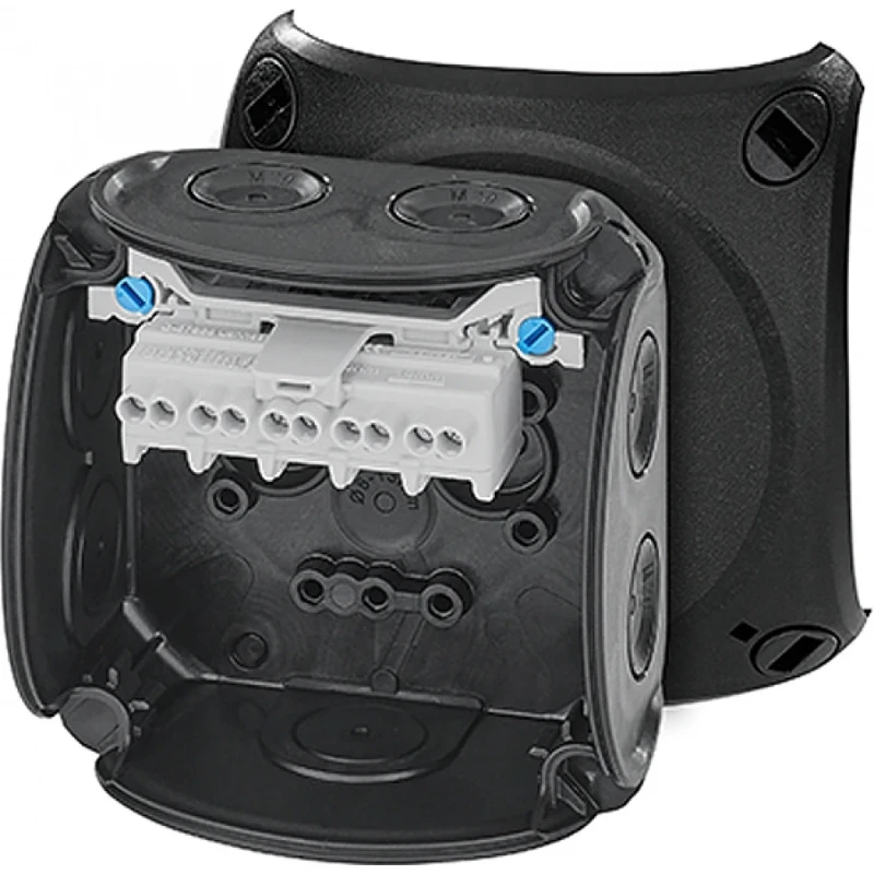 Hensel Kabeldoos IP66 BM1 0,75-2,5mm2 5 polig M20 membranen Zwart