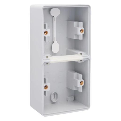 Niko New Hydro opbouwdoos + 2 ingangen hy55 2-voudig grijs Verticaal 700-83201