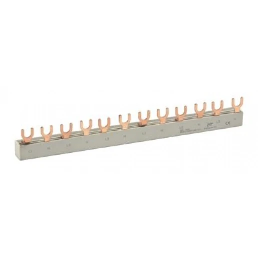 Eaton Kamrail vork 6x1p+n/63A 3-fase 210mm geis