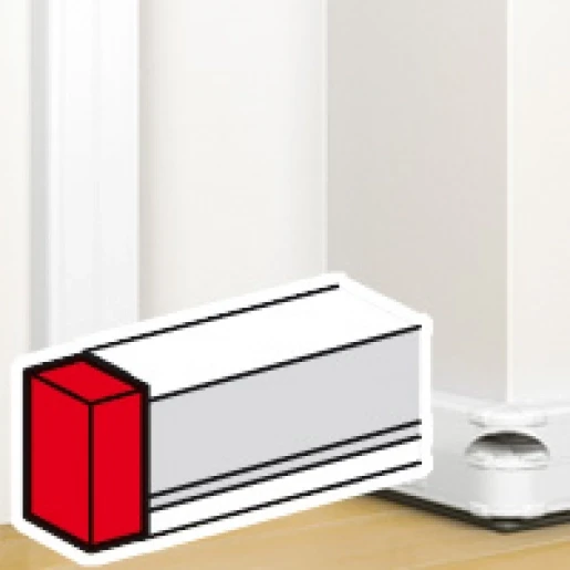 Legrand DLP eindschot wandgoot 130x50mm Halogeenvrij Kunststof onbehandeld wit RAL 9003 075613