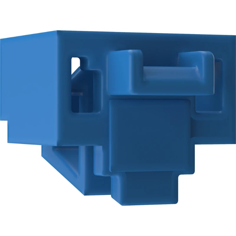 Panduit Block-Out Devices centraalplaat met bovendeel behuizing Jack plug Basiselement met bovendeel behuizing 1 connector Zonder label blauw PSL-DCJB-BU