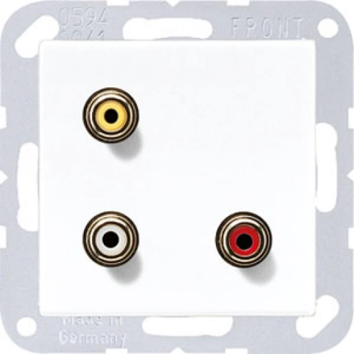 Jung AS/A range afdekking a(s)500 alpine wit audio/video MAA1031WW