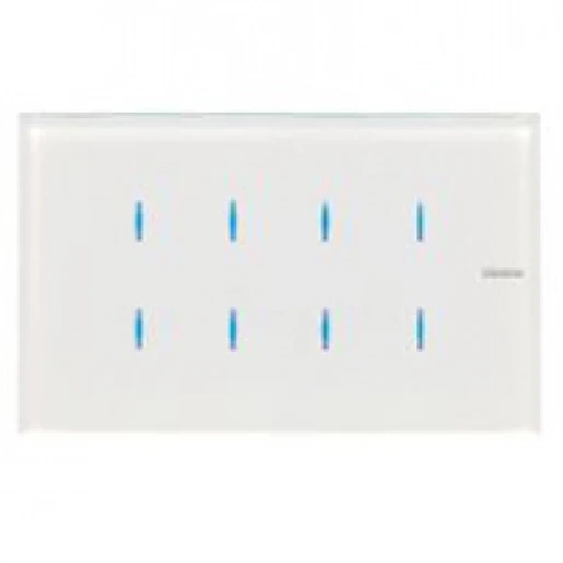 Bticino Axolute Tastsensor 8-voudig wit inbouw IP20 RAL 9003 BTHD4657M4