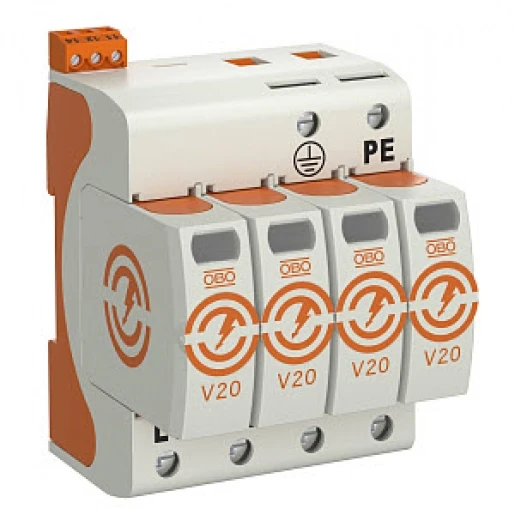 OBO SURGECONTROLLER V20 4-POLIG MET OPTISCH SIGNAAL 280V