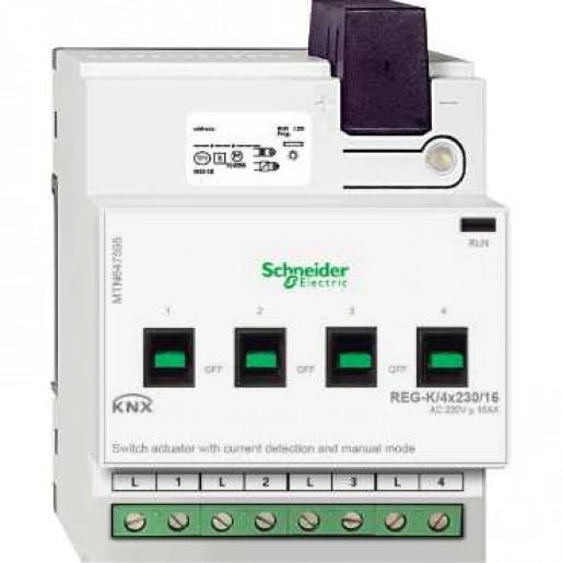 Merten KNX ACTOR 4 UITG. 16A STROOMDET/MAN.BED.