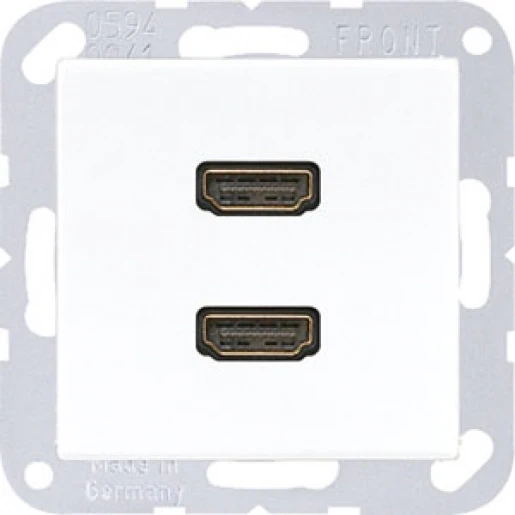 Jung A range afdekking a(s)500 alpine wit 2x hdmi MAA1133WW