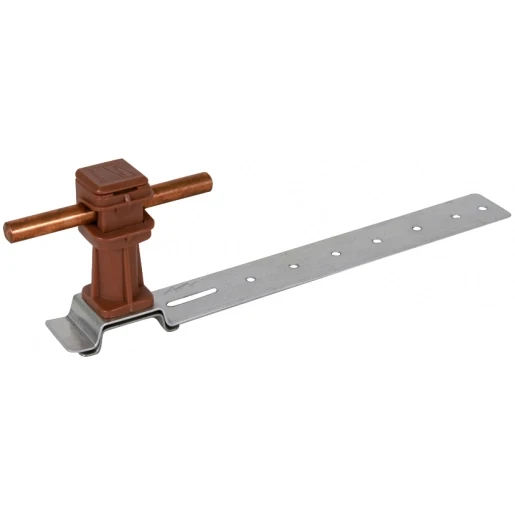 Dehn Roof cond.holder dehnsnap al/plastic brown h 36mm rd 8mm brace l 205