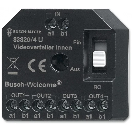 ABB Busch-Jaeger Welcome Aktieve videoverdeler Inbouw (stucwerk) 2CKA008300A0508
