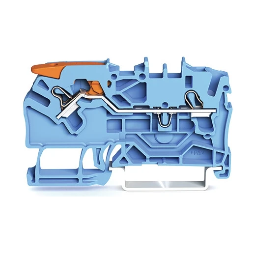 Wago Series 2102 Verbindingsrijgklem 0,75-4mm² eendr. 0,25-2,5mm² meerdr. Blauw