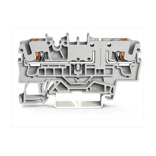 Wago SERIES 2202 Verbindingsrijgklem 0,75-4mm² eendr. 0,25-2,5mm² meerdr. Grijs