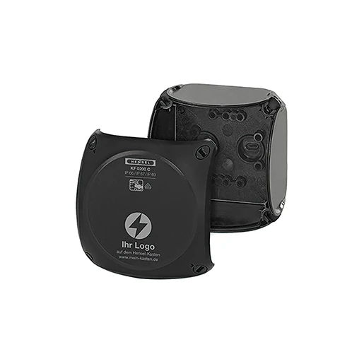 Hensel MB Kabeldoos IP66/67/69 BM1 Zonder klem Wand glad Zwart