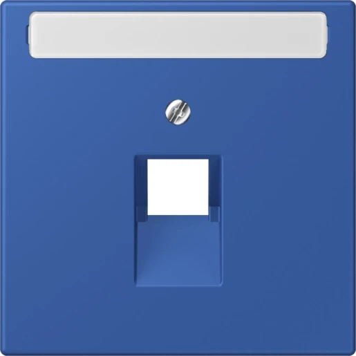 Jung LS range Afdekking centraalplaat 4320K UAE/IAE 1 connector Met label blauw LC969-1NAUA253