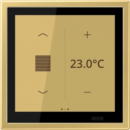 Jung LS range Touch ruimtecontroller KNX messing ME459D1SC