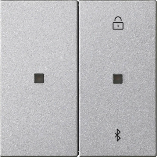 Gira System 55 s3000 jaloezie- en schakelklok bluetooth enkelvoudig aluminium 538126
