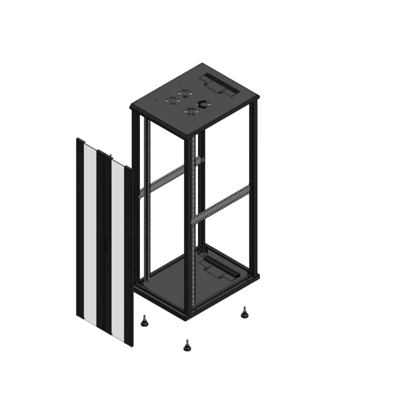 Gigamedia Vloer patchkast AV dubbel VER SP EX 19" 36HE 600x800mm Zwart GGM 703668PVDSPEX