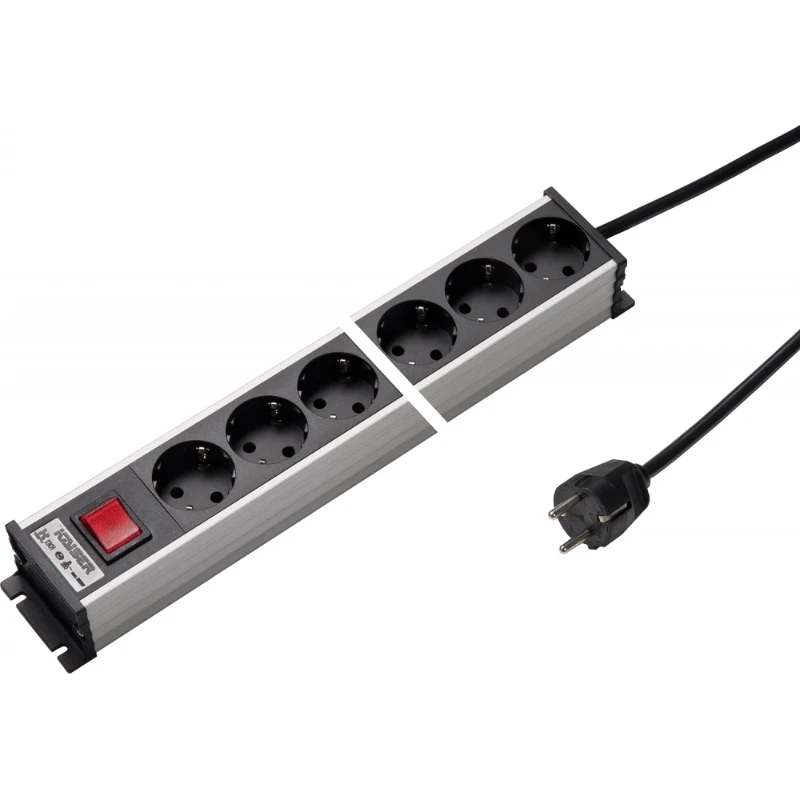 Martin Kaiser Contactdooscombinatie met shutter schakelaar 6RA 16A IP20 snoer 1.5m 1301KZL6SW15