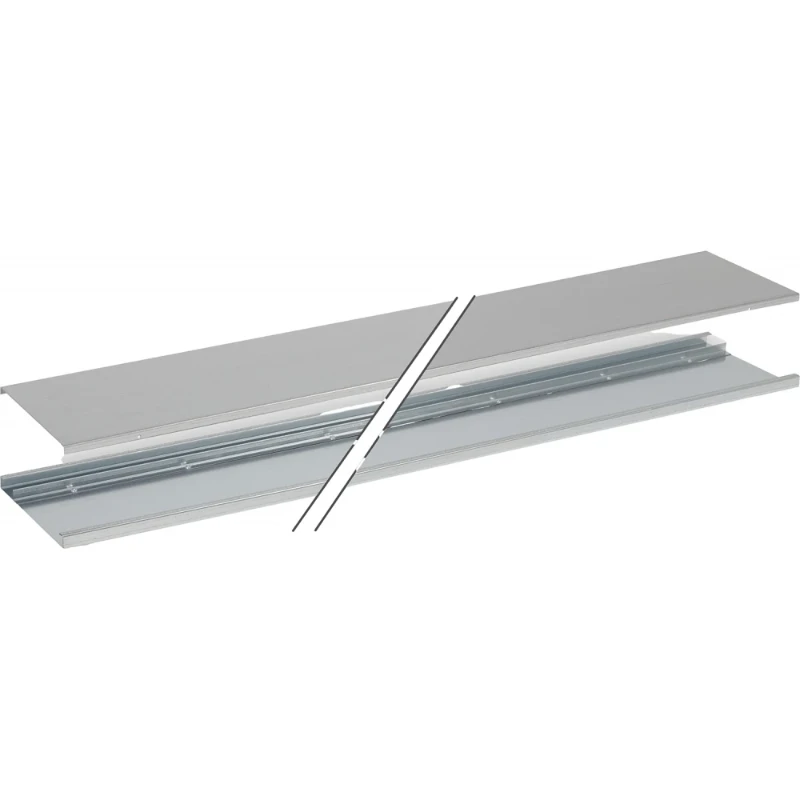 OCS vloergoot via + deksel en scheidingsschot verzonken 2-compartimenten 1990x350x20.5mm Deksel afneembaar 33.75.007