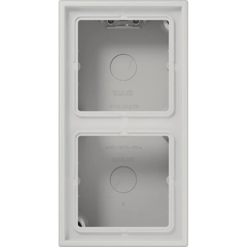 Jung LS range Opbouwkap lichtgrijs 2-voudig grijs Horizontaal en verticaal LS582ALG