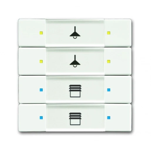 ABB Busch-Jaeger KNX, Future Tastsensor multifunctioneel KNX 8-voudig wit met tekstv IP20 RAL 9016 2CKA006117A0219