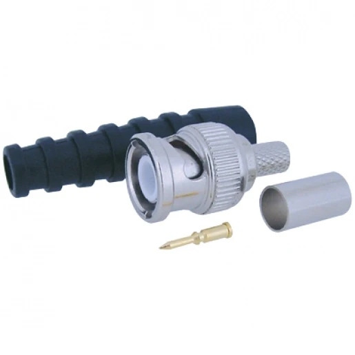 Klemko Kabeldeel recht krimp kabel 6mm + tule zwart Male RG 59 182214