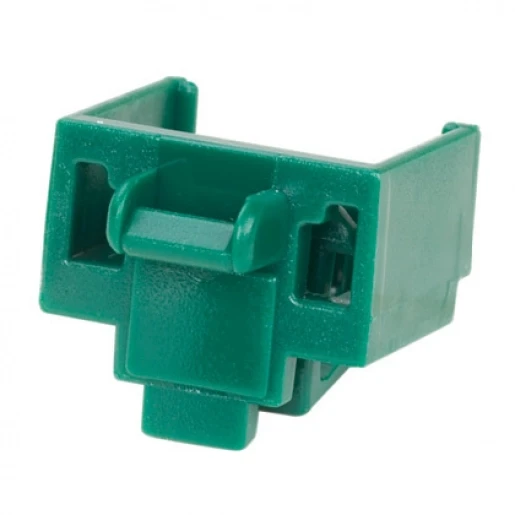 Panduit Block-Out Devices centraalplaat met bovendeel behuizing Jack plug Basiselement met bovendeel behuizing 1 connector Zonder label groen PSL-DCJB-GR
