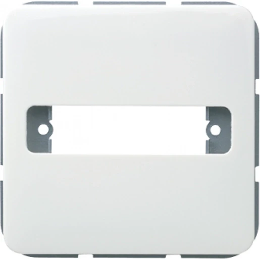 Jung CD range centraalplaat cd500 D-subminiatuur Basiselement met centrale afdekplaat 1 connector Zonder label wit CD594-1WW