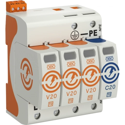 OBO SURGECONTROLLER V20 3+NPE MET OPTISCH SIGNAAL 280V