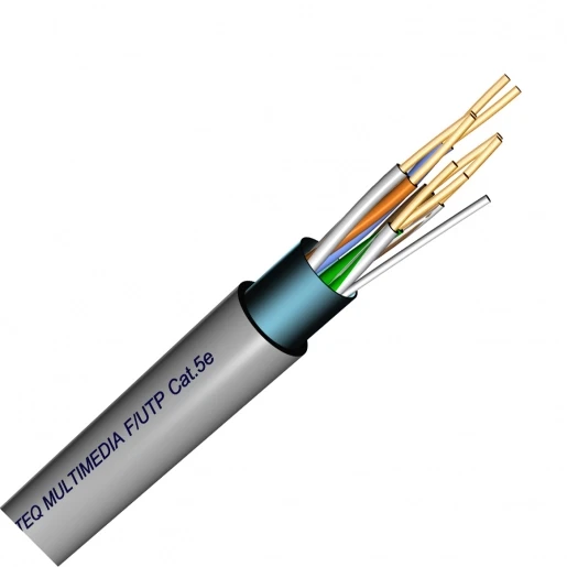 Draka UC300 S24 Cat,5e F/UTP LSHF Grijs 4x2x24 AWG