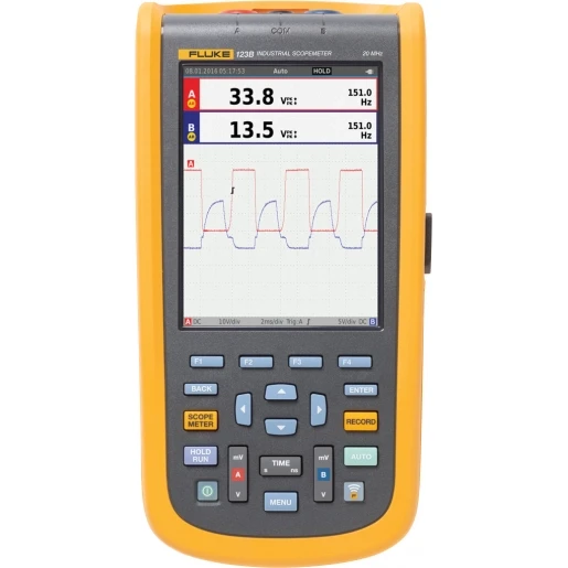 Fluke Scopemeter kleuren display en probes 2 kanalen Kleur/digitaal 20 4755659