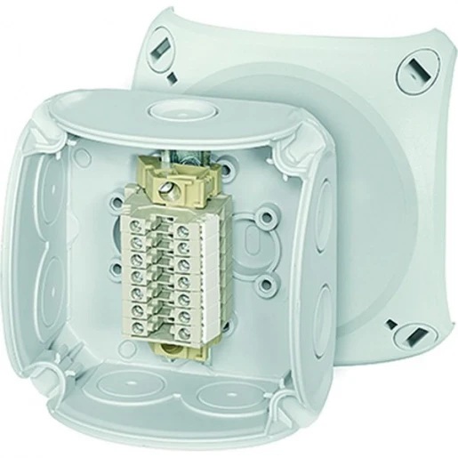 Hensel Kabeldoos IP66 met 7x Rijgklem 0,75-2,5mm² BM1 93x93x62 Grijs