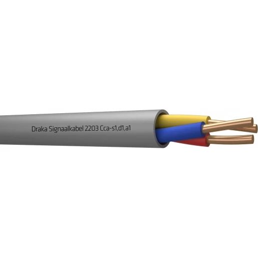 Draka 2200 Cca signaalkabel 3x0,8mm Grijs