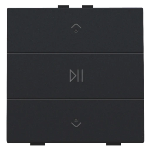 Niko Home Control Tastsensor bussysteem bediening audio 3-voudig zwart inbouw IP20 RAL 9005 161-52073