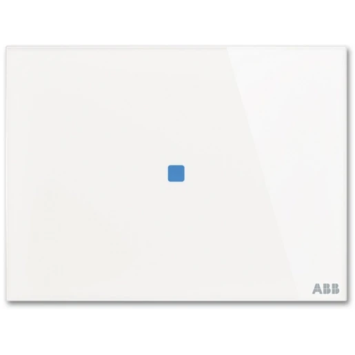 ABB Busch-Jaeger Tacteo Glas aanraaksensor KNX enkelvoudig wit met tekstv IP20 2CKA006300A1578