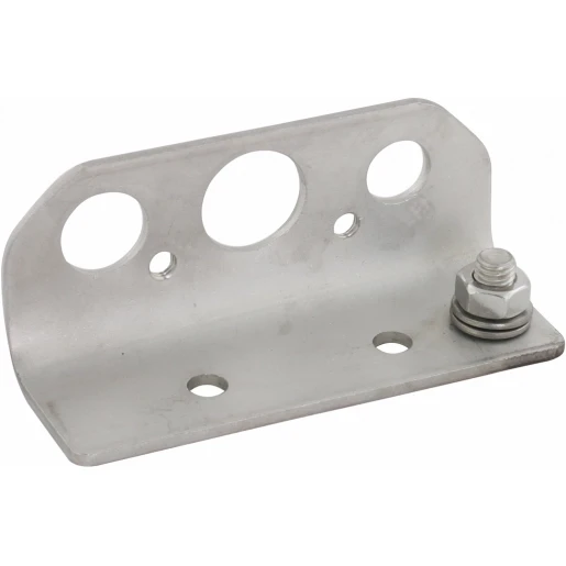 Dehn Angle bracket stst with connection bolt m8 and bores d 13/21/17mm