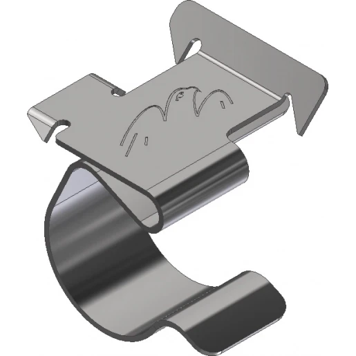 Van der Valk Bevestigingsklem 19mm 0mm flens RVS M0 738201