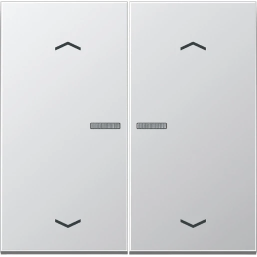 Jung LS range Home stuurafdekking pijl 2-voudig Mat aluminium RAL 9006 BTAL17102P