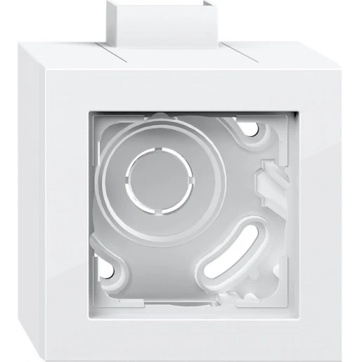 Gira E2 Opbouwbehuizing + afdekraam 1-voudig wit Horizontaal en verticaal 105129