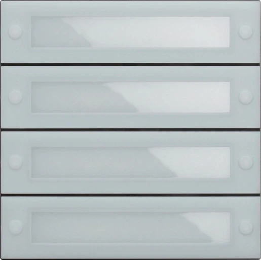 Gira System 106 Belknopmodule spreken/bellen 4-voudig 5539000