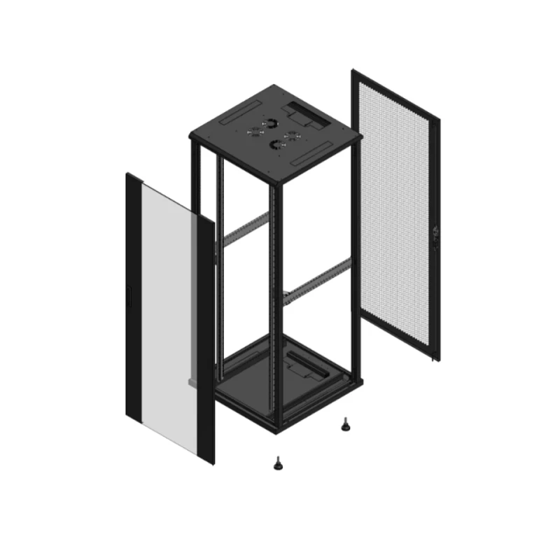 Gigamedia Vloer patchkast AV enkel VER AR enkel PER EX 19" 42HE 800x800mm Zwart GGM 704288PVSPPSEX