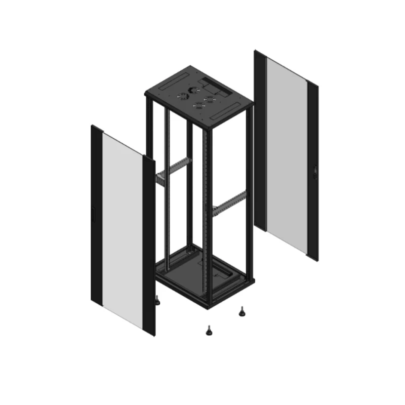 Gigamedia Vloer patchkast AV enkel VER AR enkel VER EX 19" 42HE 800x600mm Zwart GGM 704286PVSPVSEX