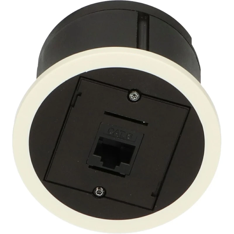 OCS Pix 1x Cat6U b/b zwart + wit