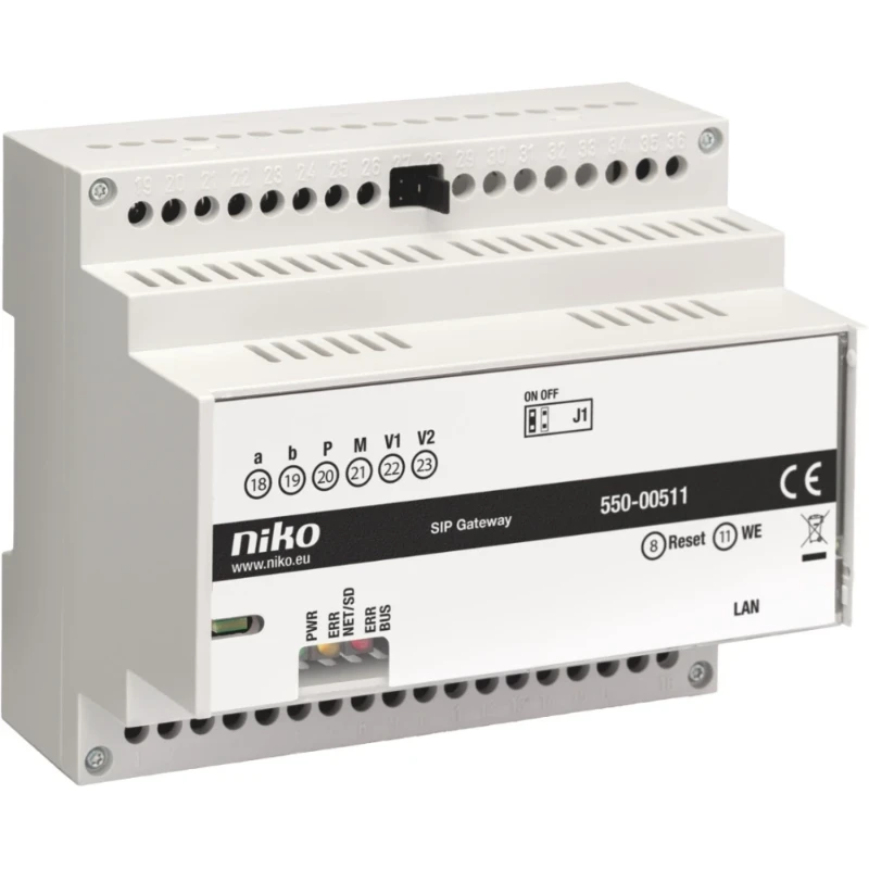 Niko SIP toegangscontrole-interface voor analoge videobuitenposten