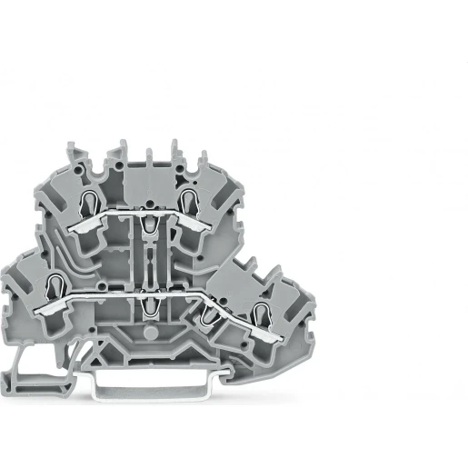 Wago Serie 2002 Verbindingsrijgklem 0,75-4mm² eendr. 0,25-2,5mm² meerdr. Grijs