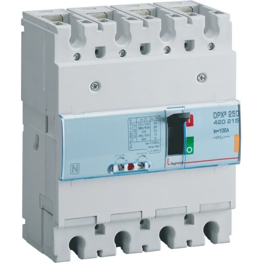 Legrand DPX3 250 THERMO MAGNETISCH 4 POLIG 100A KA-WAARDE 25KA